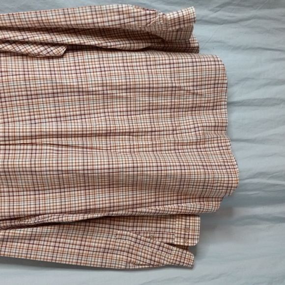 Haggar XL Plaid Long Sleeve Button Front Shirt Mens - Picture 8 of 13